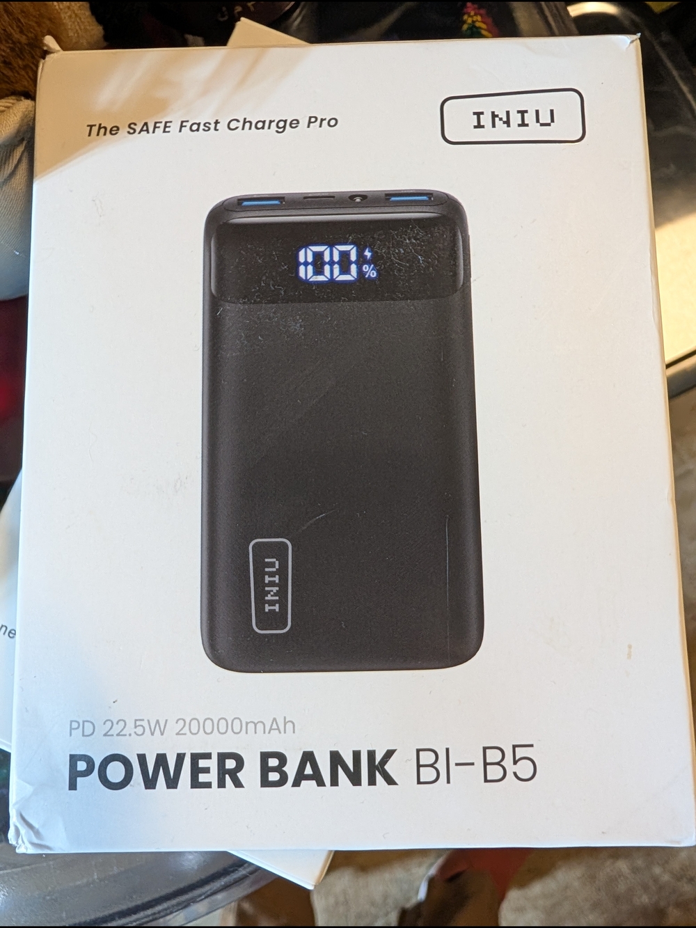 Black Power Bank BI-B5 20000mAh - Fast Charge